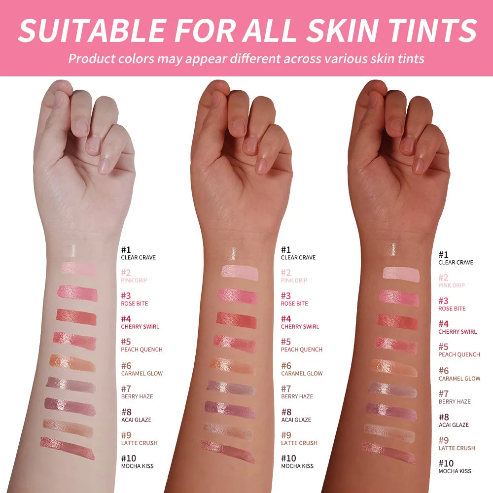 Glossy Hydrating Lip Balm with Glazed Finish