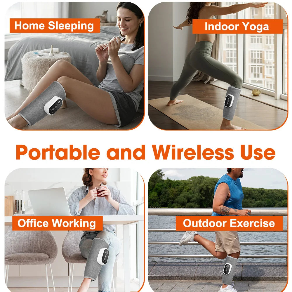Wireless Air Compression Calf Massager for Leg Pain Relief