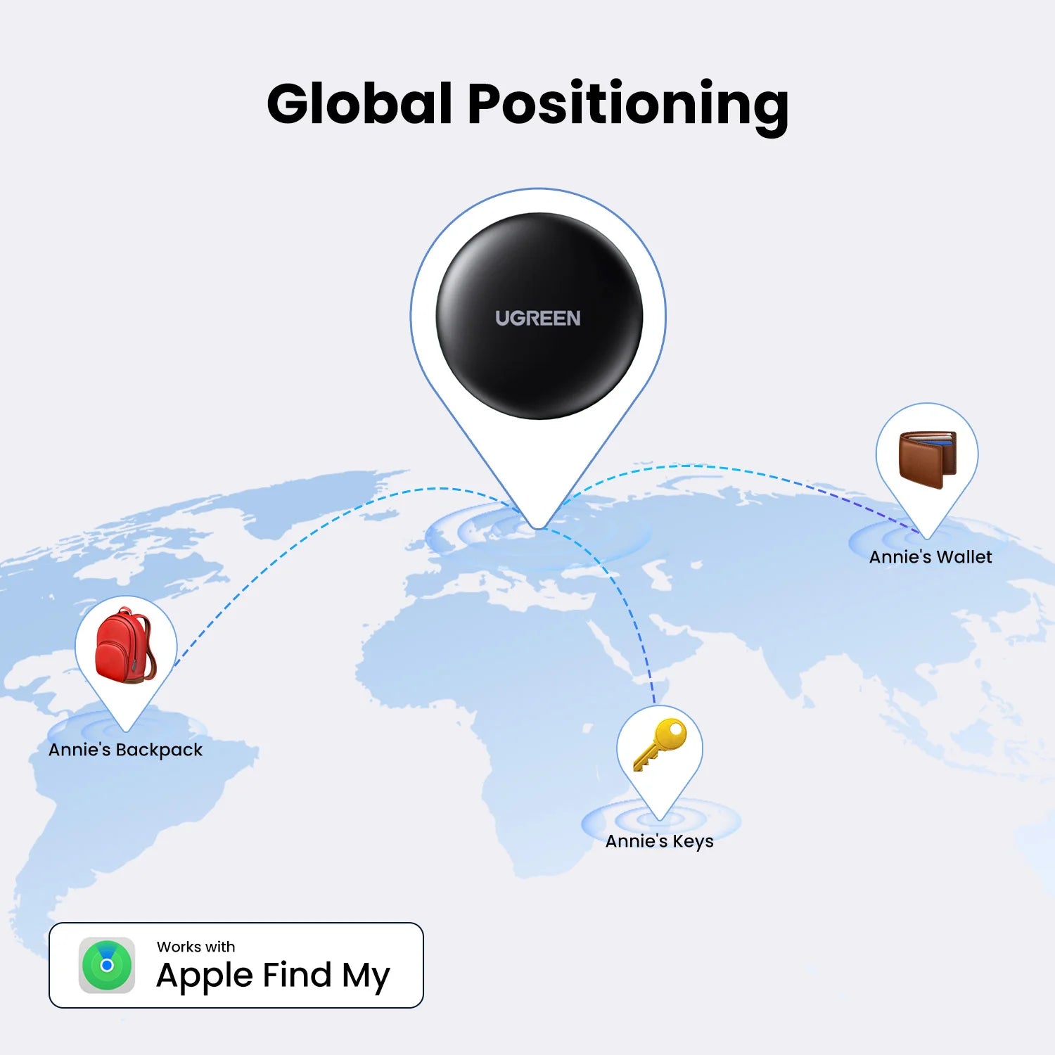 Smart Bluetooth GPS Tracker for Apple Find My Network - 6