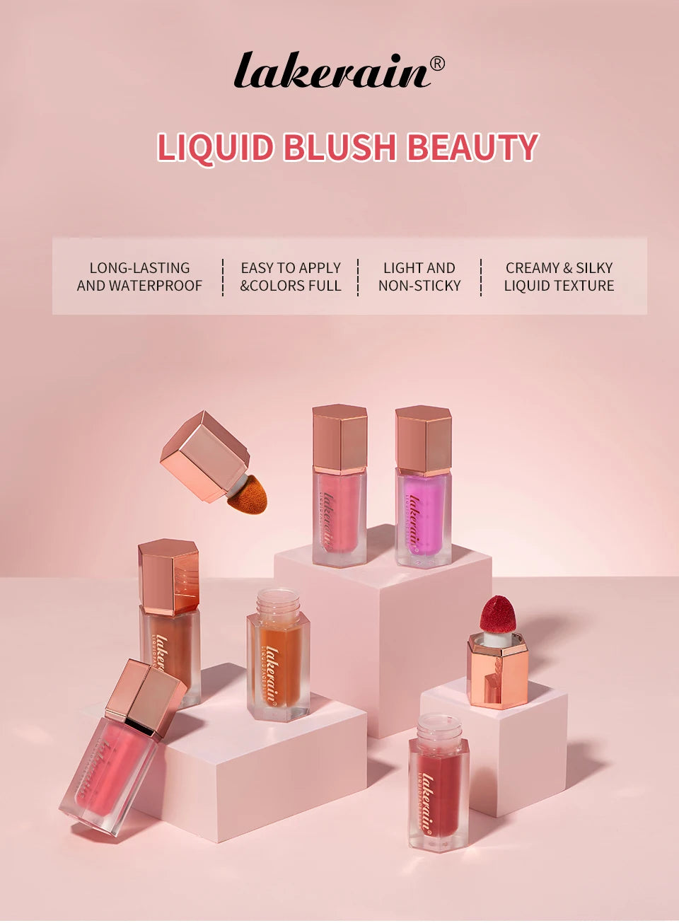 Waterproof Long-Lasting Matte Liquid Blush - 7