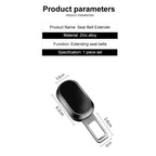 Car Seat Belt Buckle Extension Clip Metal Socket Plug Extender