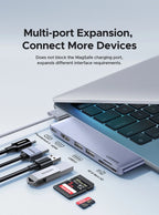 6-in-2 USB-C Hub Adapter for MacBook Pro and Air