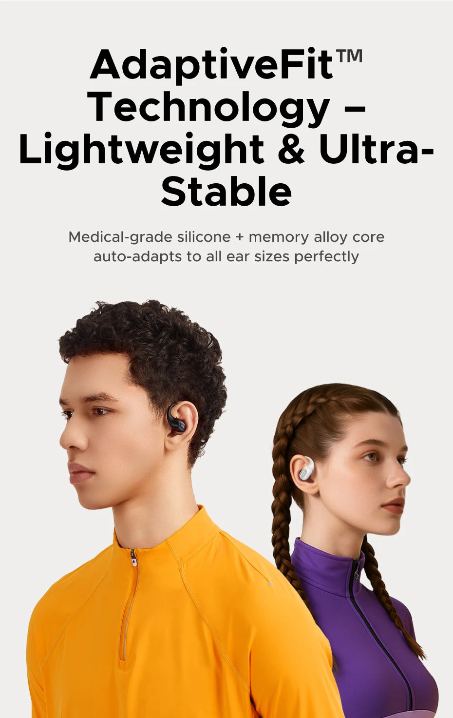 Open-Ear Wireless Bluetooth Sport Earbuds with Charging Case