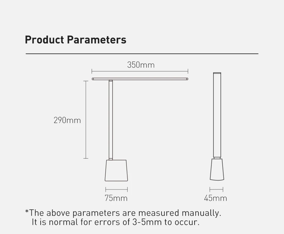 Rechargeable Auto-Dimming LED Desk Lamp for Study and Reading - 33