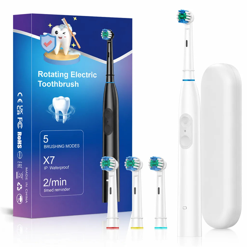 Rechargeable Rotating Electric Toothbrush with 5 Modes