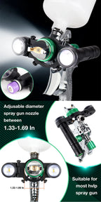 Rechargeable LED Spray Gun Light for Automotive Painting