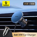 Magnetic Wireless Car Charger and Phone Mount 15W