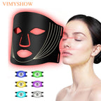 7-Color LED Silicone Facial Light Therapy Mask