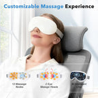 Smart Eye Massager with Cooling and Vibration for Eye Strain