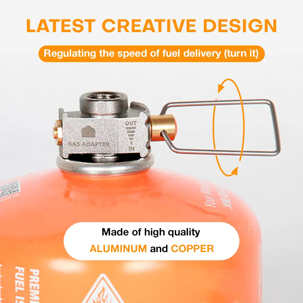 Portable Outdoor Camping Gas Canister Refill Adapter