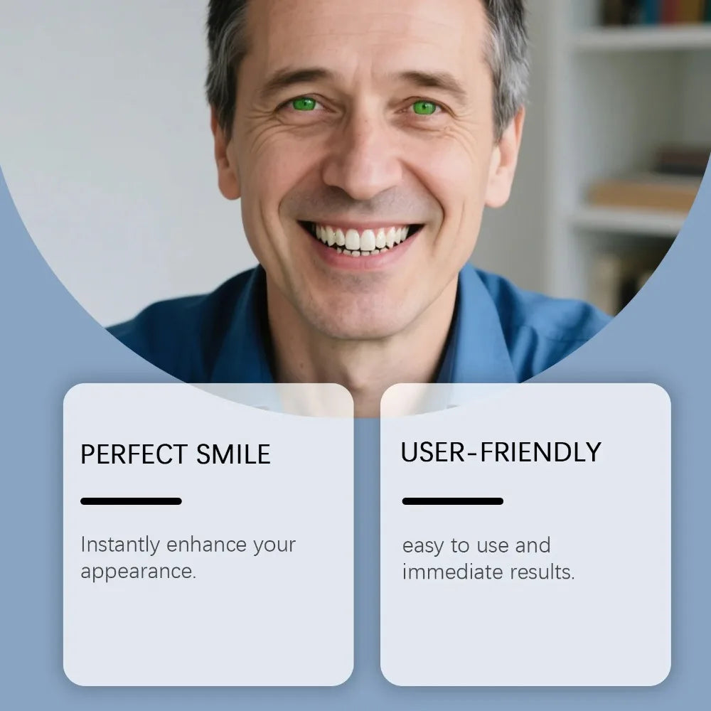 Temporary Silicone Denture Set for Natural Smile Restoration
