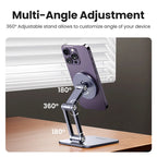 Adjustable Magnetic Aluminum Phone Stand for Desk