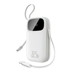 22.5W Fast Charging Power Bank with Built-in Cables