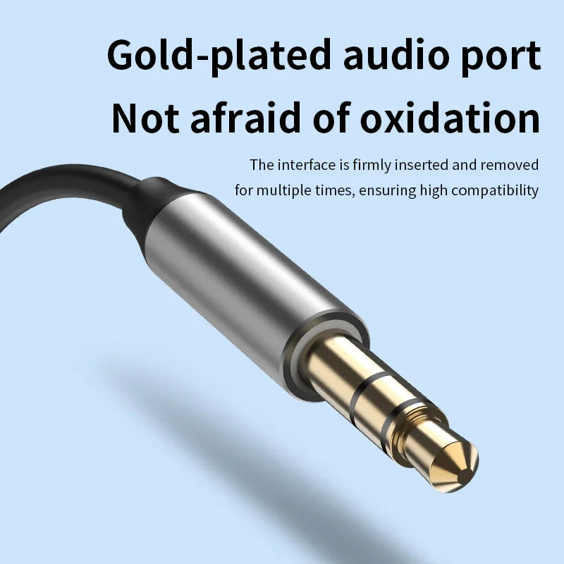 Bluetooth 5.4 AUX Audio Receiver for Car Stereo and Home Speakers