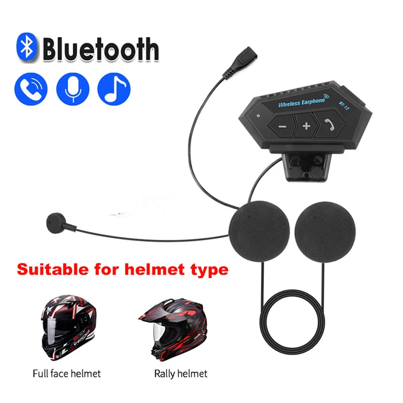 Wireless Bluetooth 5.0 Motorcycle Helmet Headset