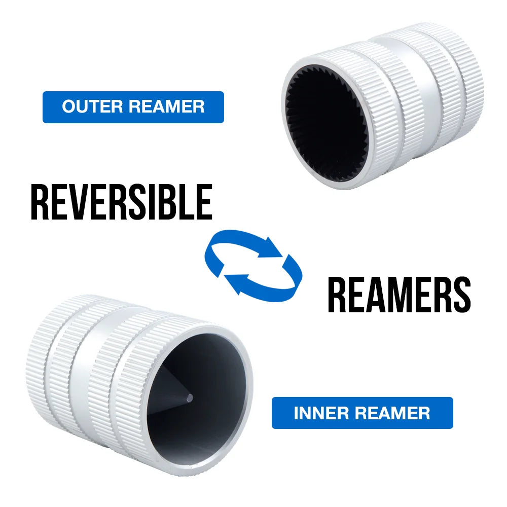 Handheld Pipe Deburring and Reaming Tool for Copper and PVC