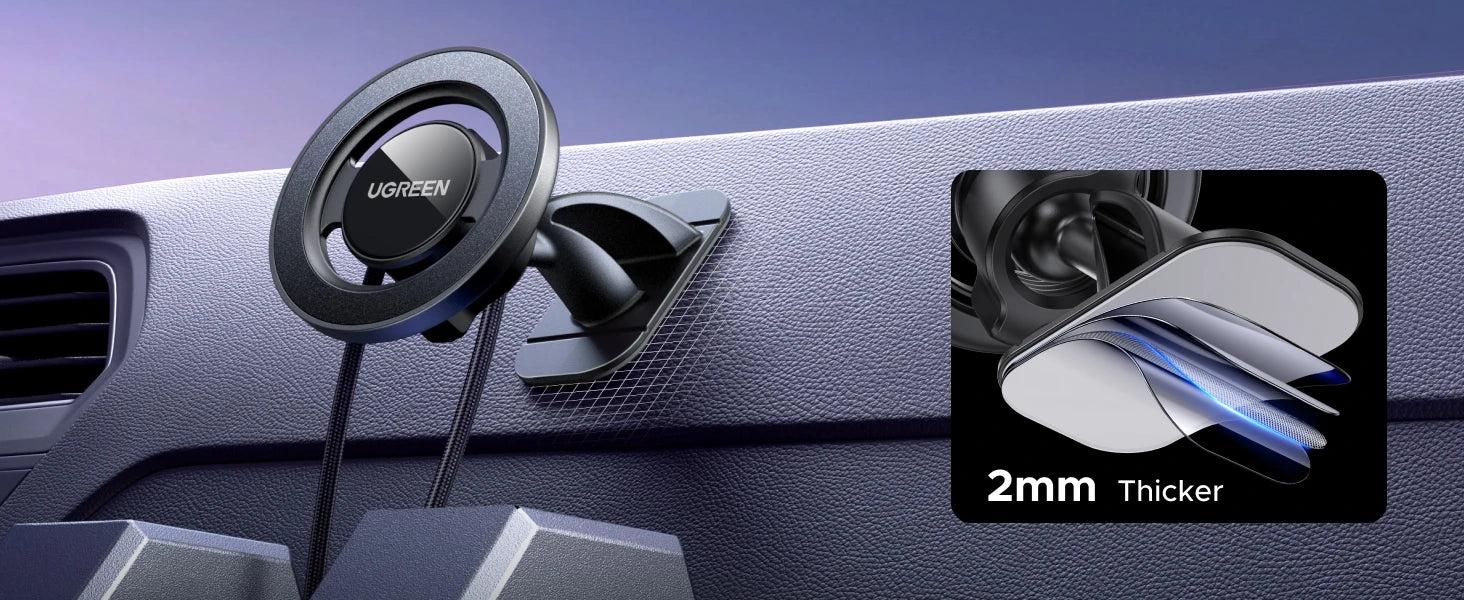 Magnetic Car Phone Mount for Dashboard and Air Vent - 11