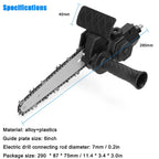 6-Inch Electric Drill Chainsaw Attachment Converter