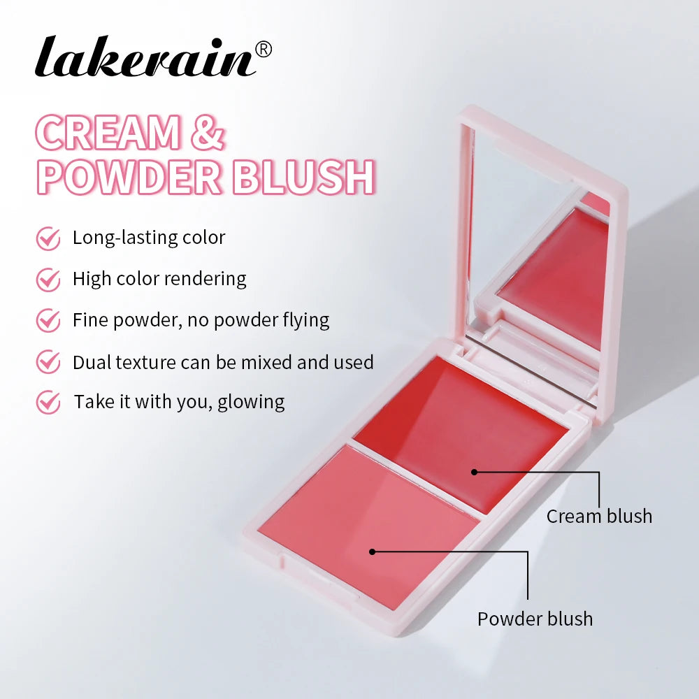 2-in-1 Cream and Powder Blush Palette - 3