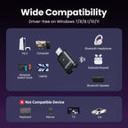 USB-C Bluetooth 5.3 Audio Transmitter for PC and Gaming Consoles