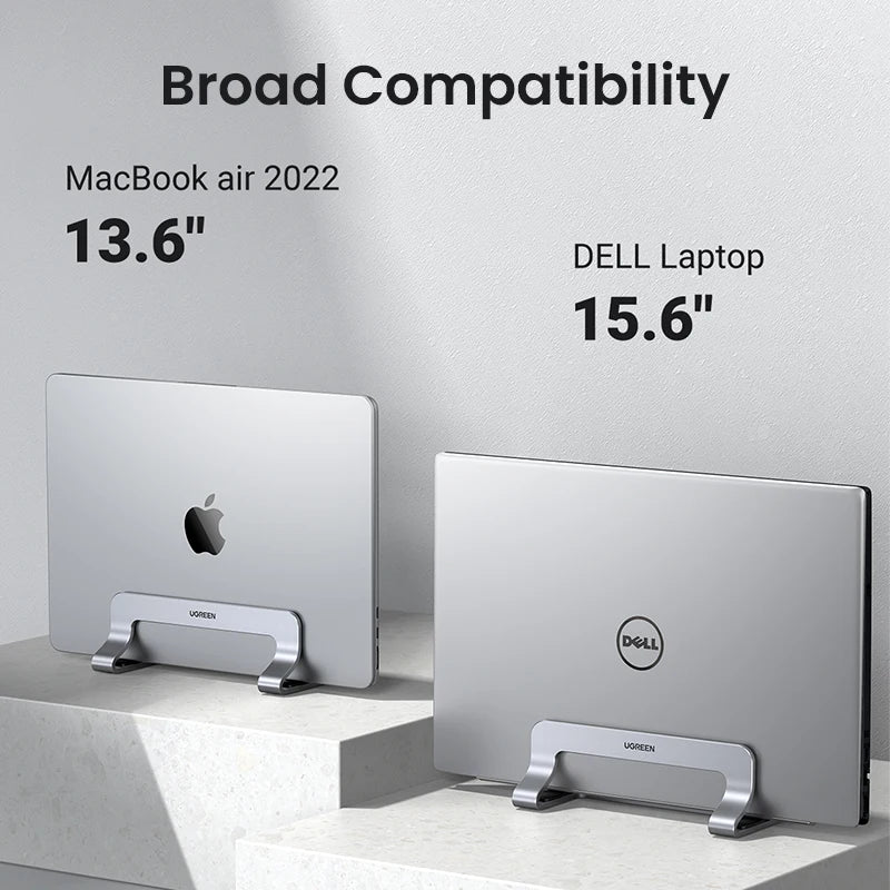 Adjustable Vertical Laptop Stand for Desk Organization