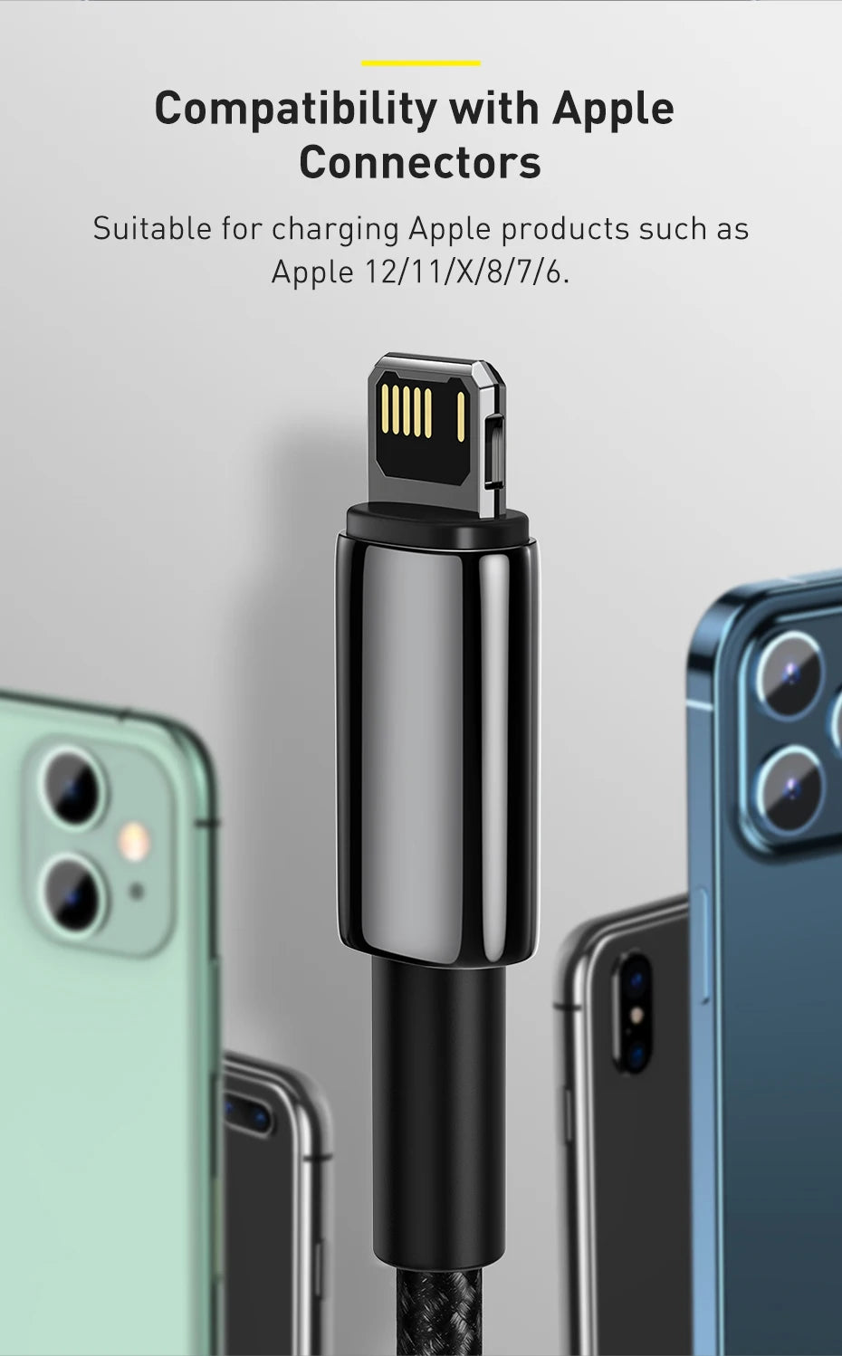 2.4A Fast Charging Data Cable for iPhone and iPad