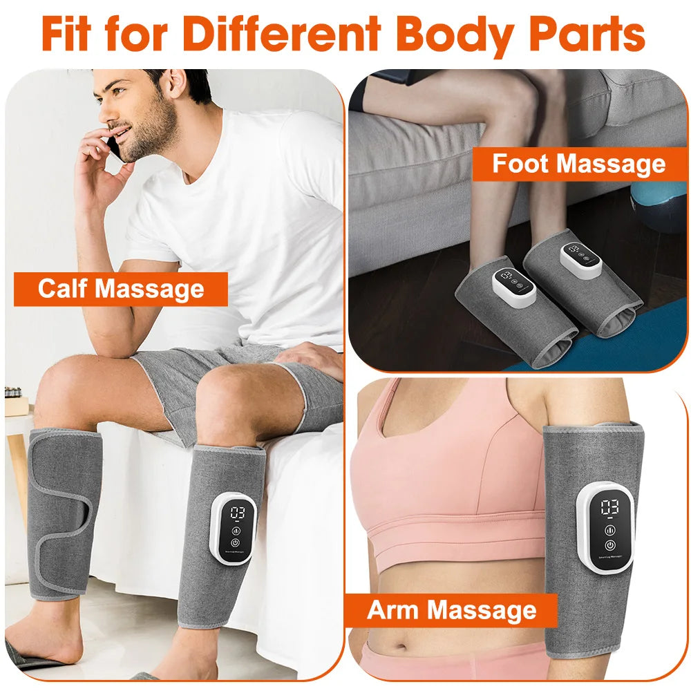 Wireless Air Compression Calf Massager for Muscle Recovery