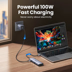 10-in-1 USB-C Docking Station with 4K HDMI, VGA, and 100W PD