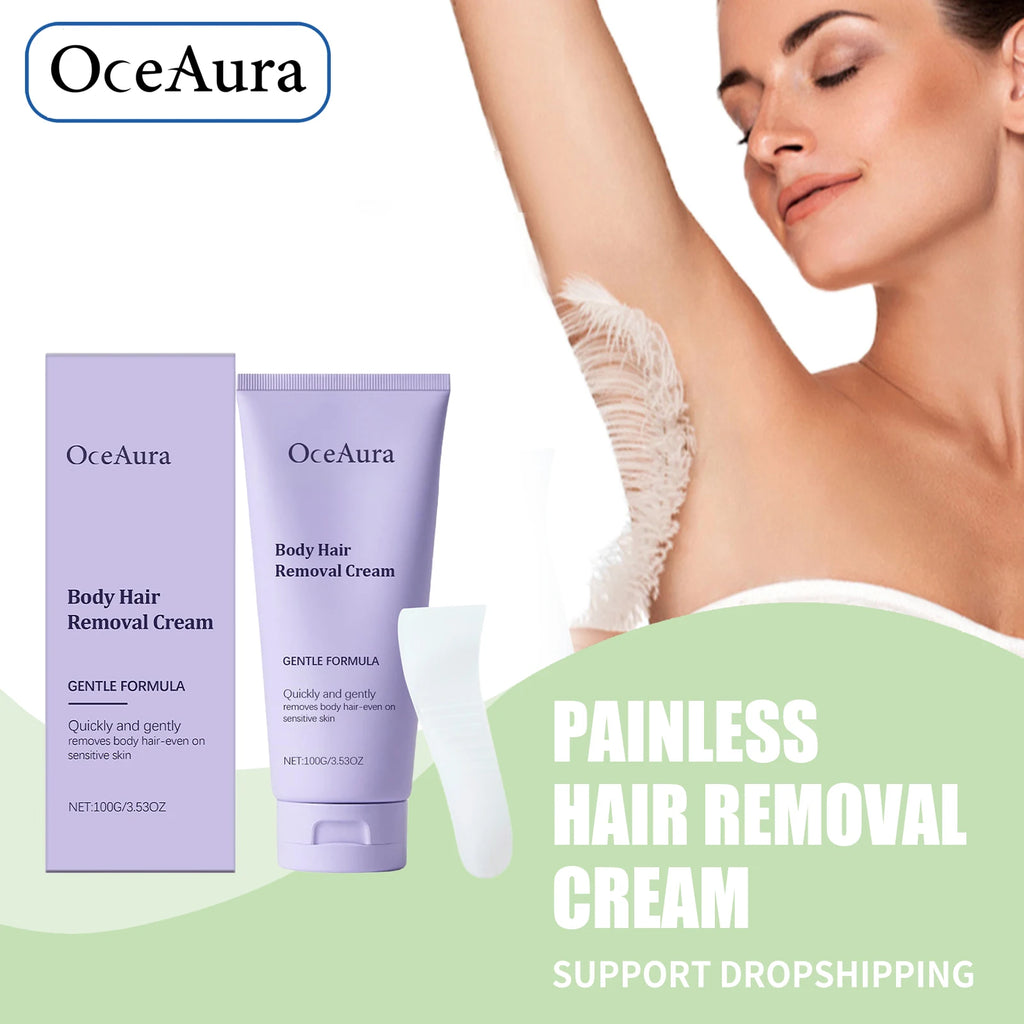Painless Body Hair Removal Cream for Legs and Underarms