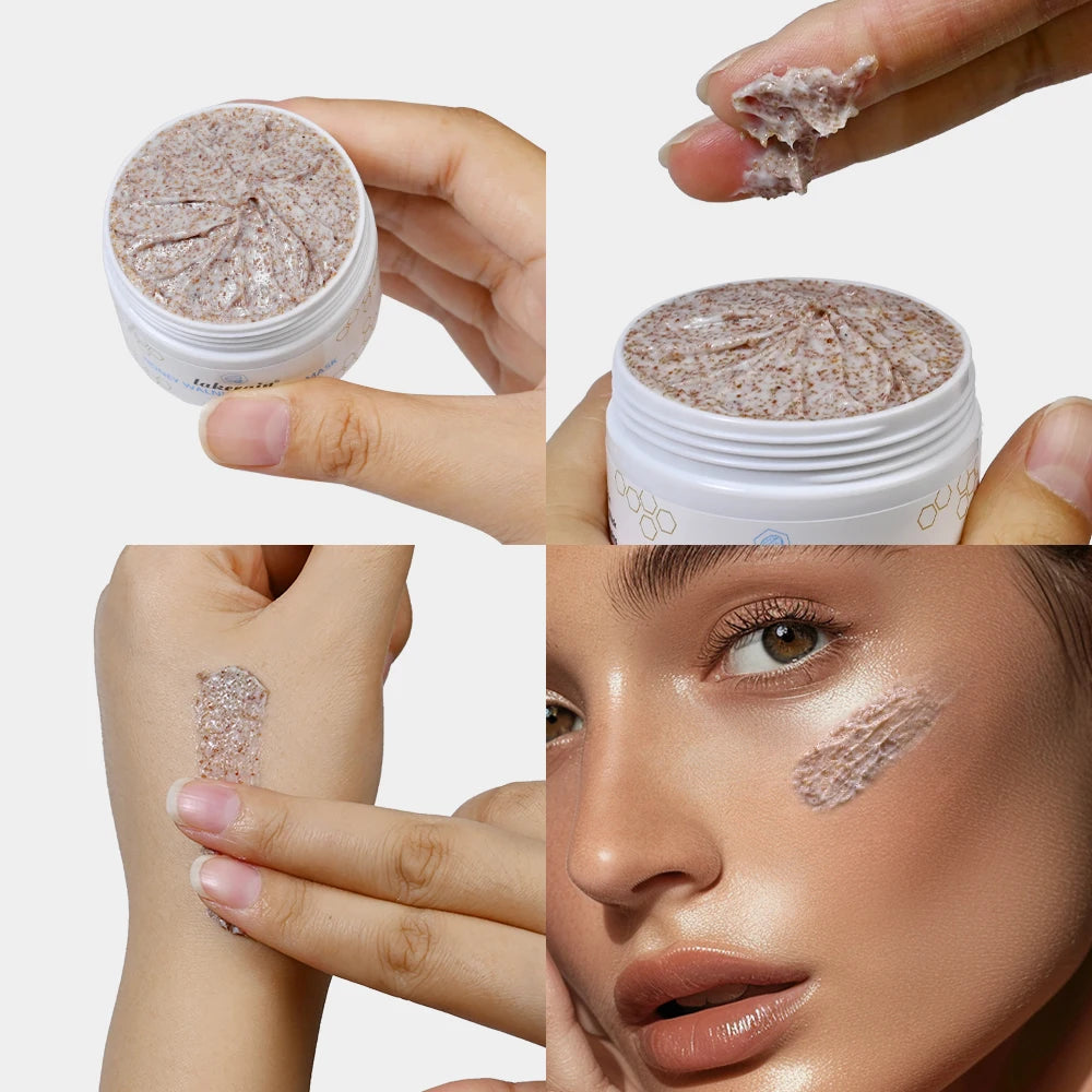 Honey Walnut Facial Exfoliating Scrub and Face Mask - 5