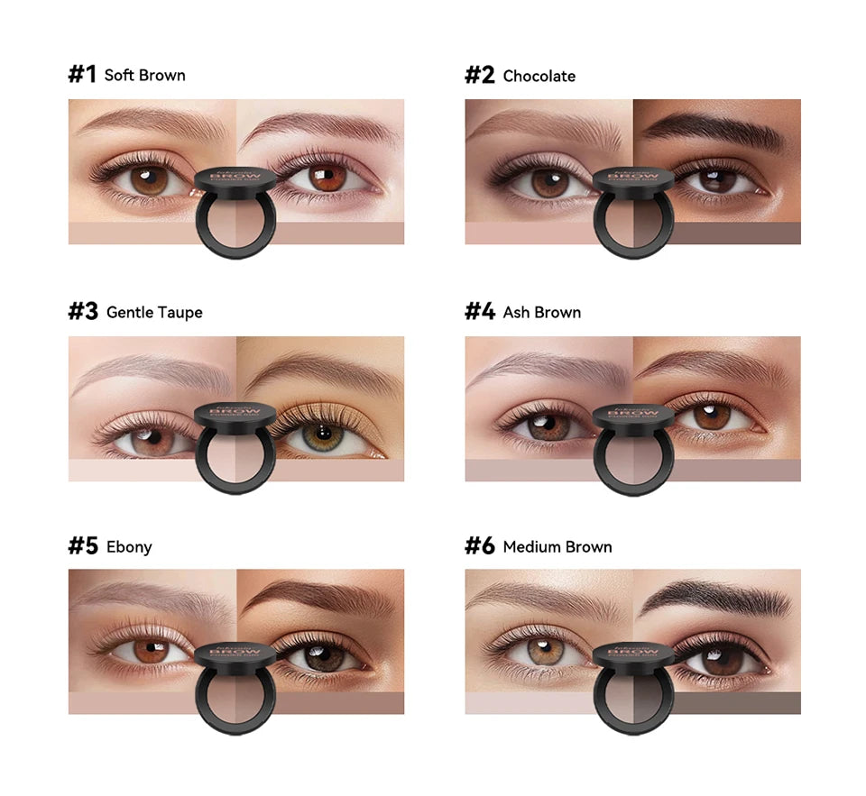 Two-Color Eyebrow Powder Duo for Natural Brows and Contouring - 10