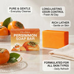 Natural Persimmon Deodorizing Body Soap Bar