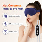 Heated Vibrating Eye Massager Mask for Relaxation