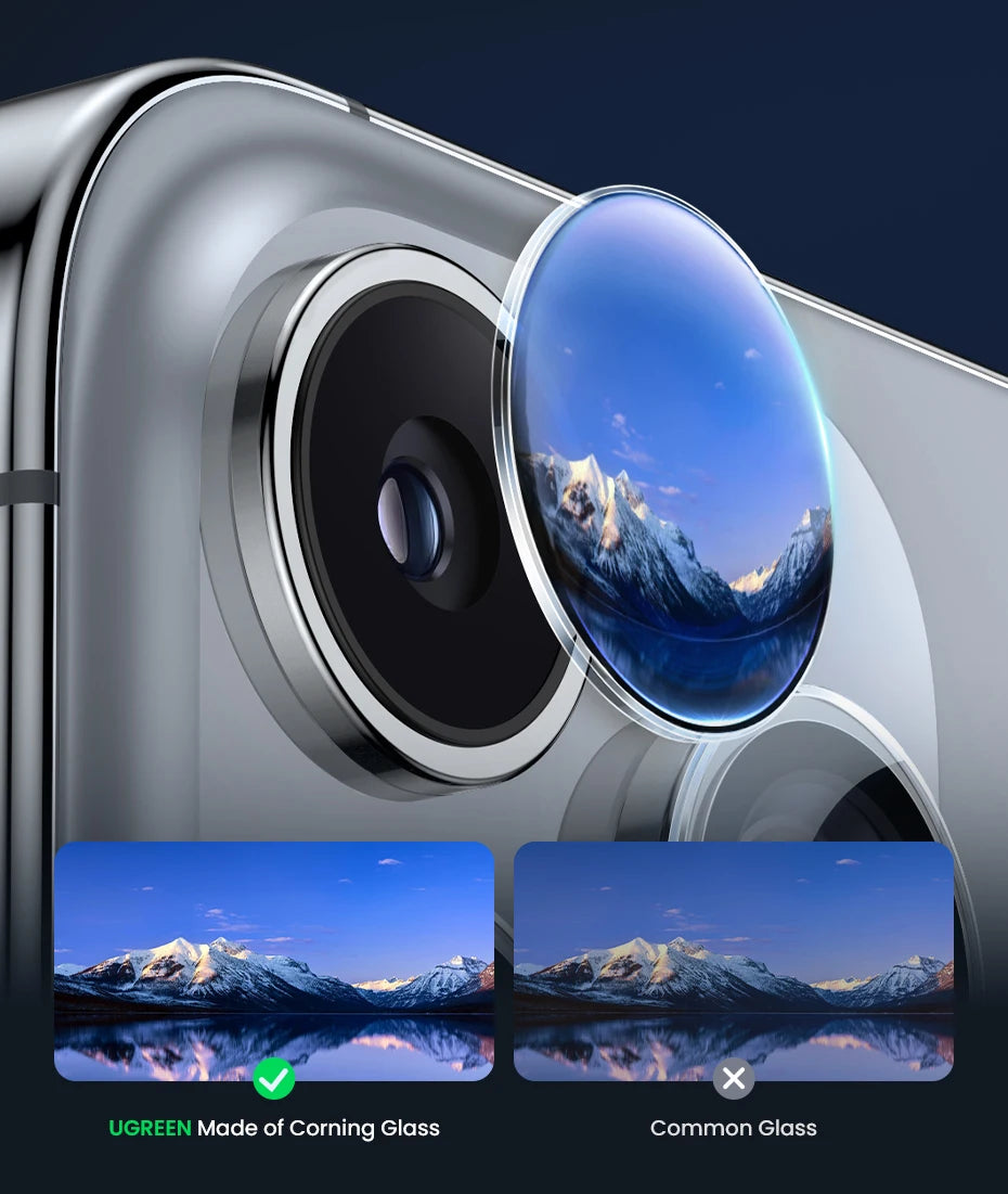 Tempered Glass Camera Lens Protector for iPhone Series - 9