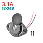 Dual Port USB PD and QC3.0 Power Socket for 12V 24V Vehicles