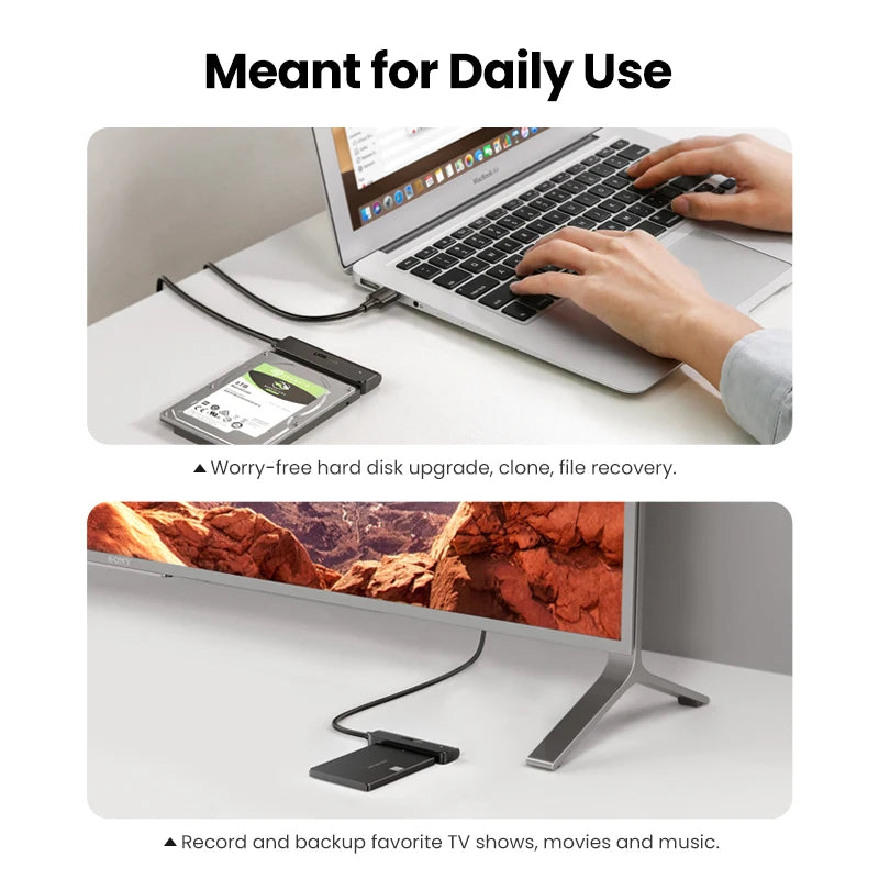 USB 3.0 to SATA Adapter for 2.5-Inch Hard Drives and SSDs