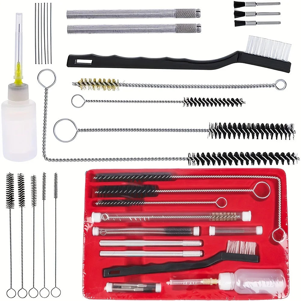 23-Piece Airbrush and Spray Gun Cleaning Tool Kit