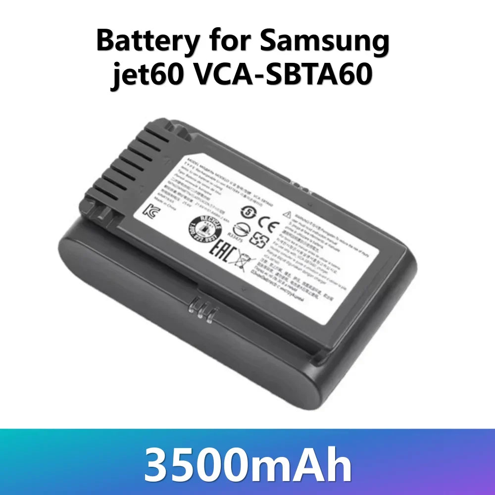 Replacement 21.6V 5000mAh Battery for Jet 60 Vacuum Cleaners - 16