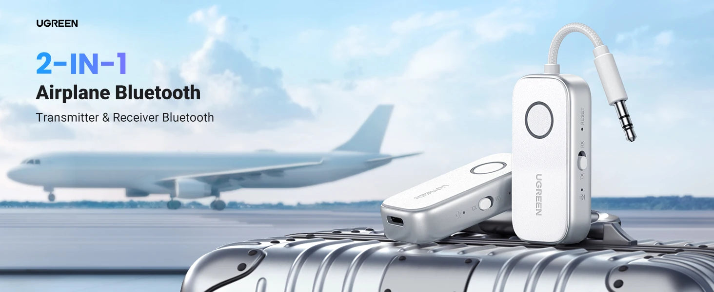 Bluetooth 5.4 Airplane Audio Transmitter and Receiver Adapter - 7