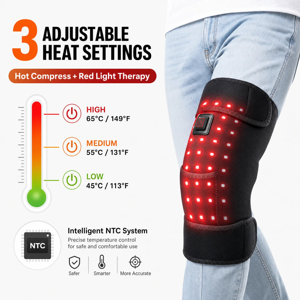Red Light Therapy Heated Knee Brace