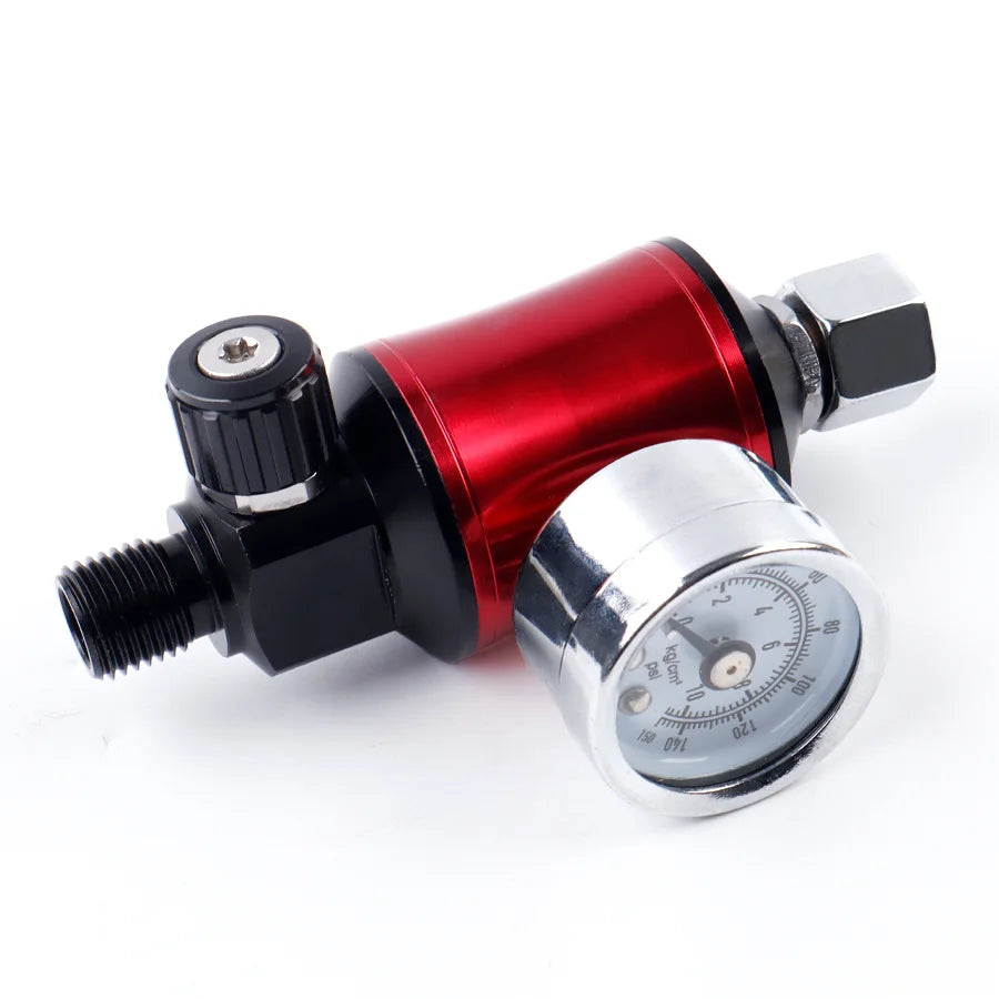 Paint Spray Gun Air Regulator with Water Separator Gauge