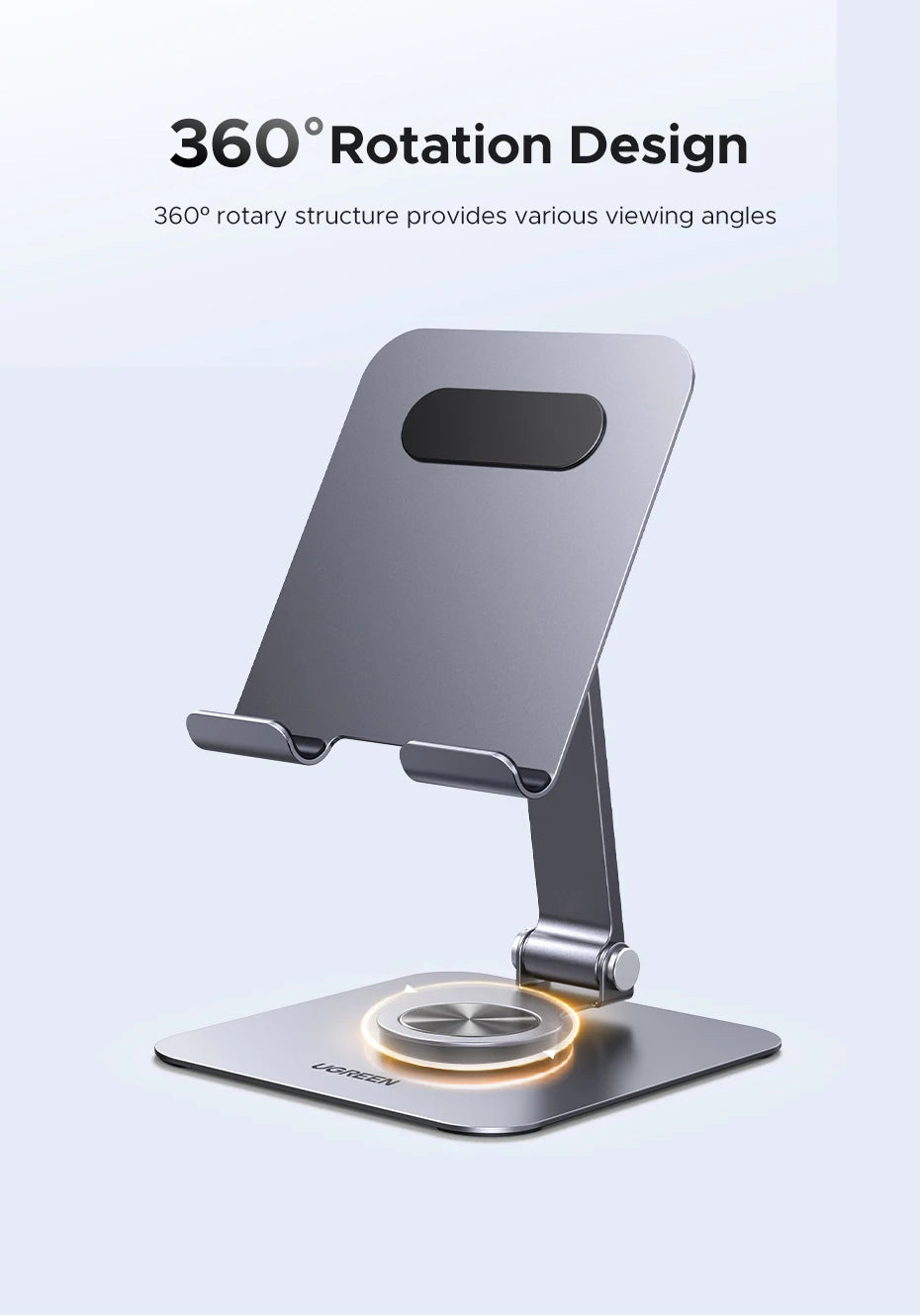 360° Rotatable Aluminum Tablet and Phone Stand