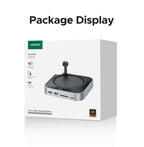 10-in-1 Docking Station for Mac Mini M4 with M.2 NVMe SSD Slot