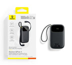 22.5W Fast Charging Power Bank with Built-in Cables
