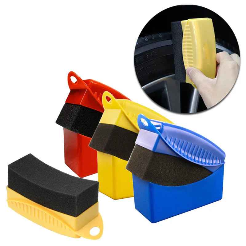 Ergonomic Car Tire Shine Applicator with Protective Case