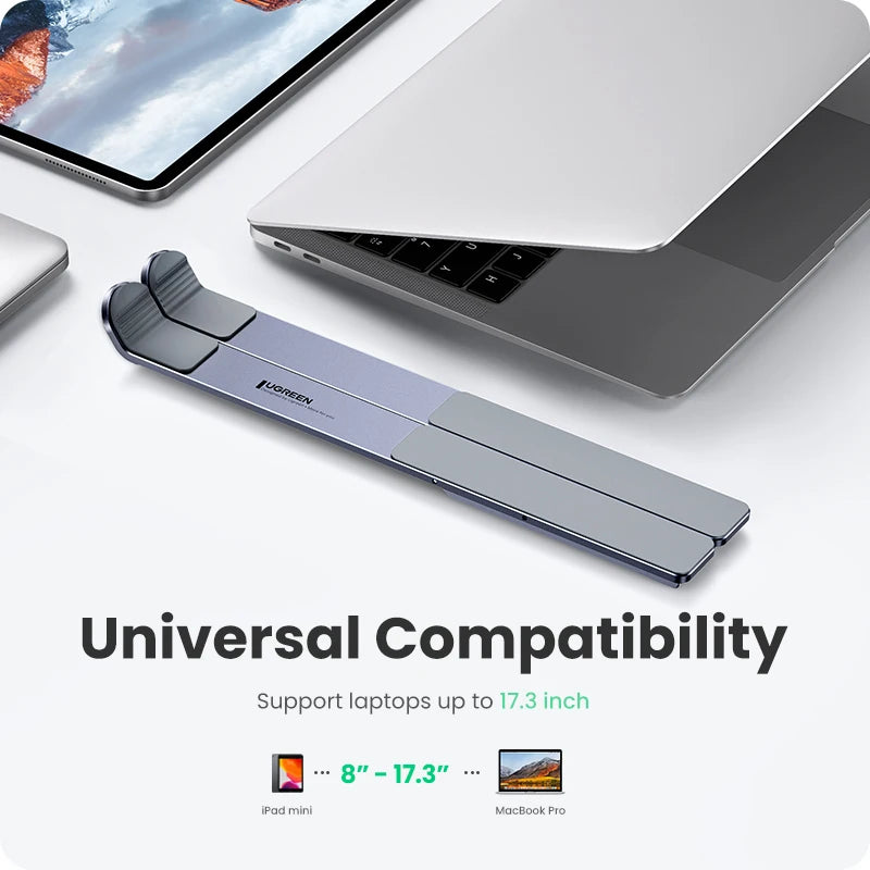 Adjustable Aluminum Foldable Laptop Stand for Desk