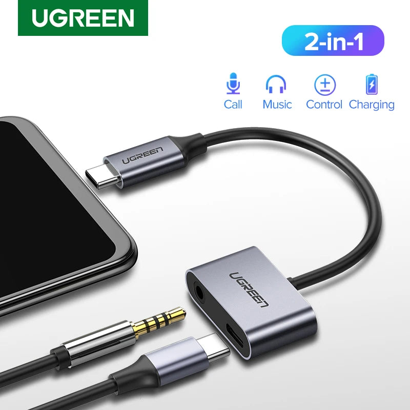 USB-C to 3.5mm Headphone and Charging Adapter