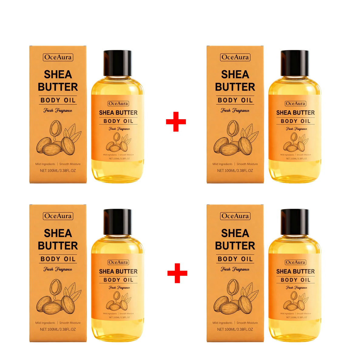 Shea Butter Nourishing Body Oil for Dry Skin