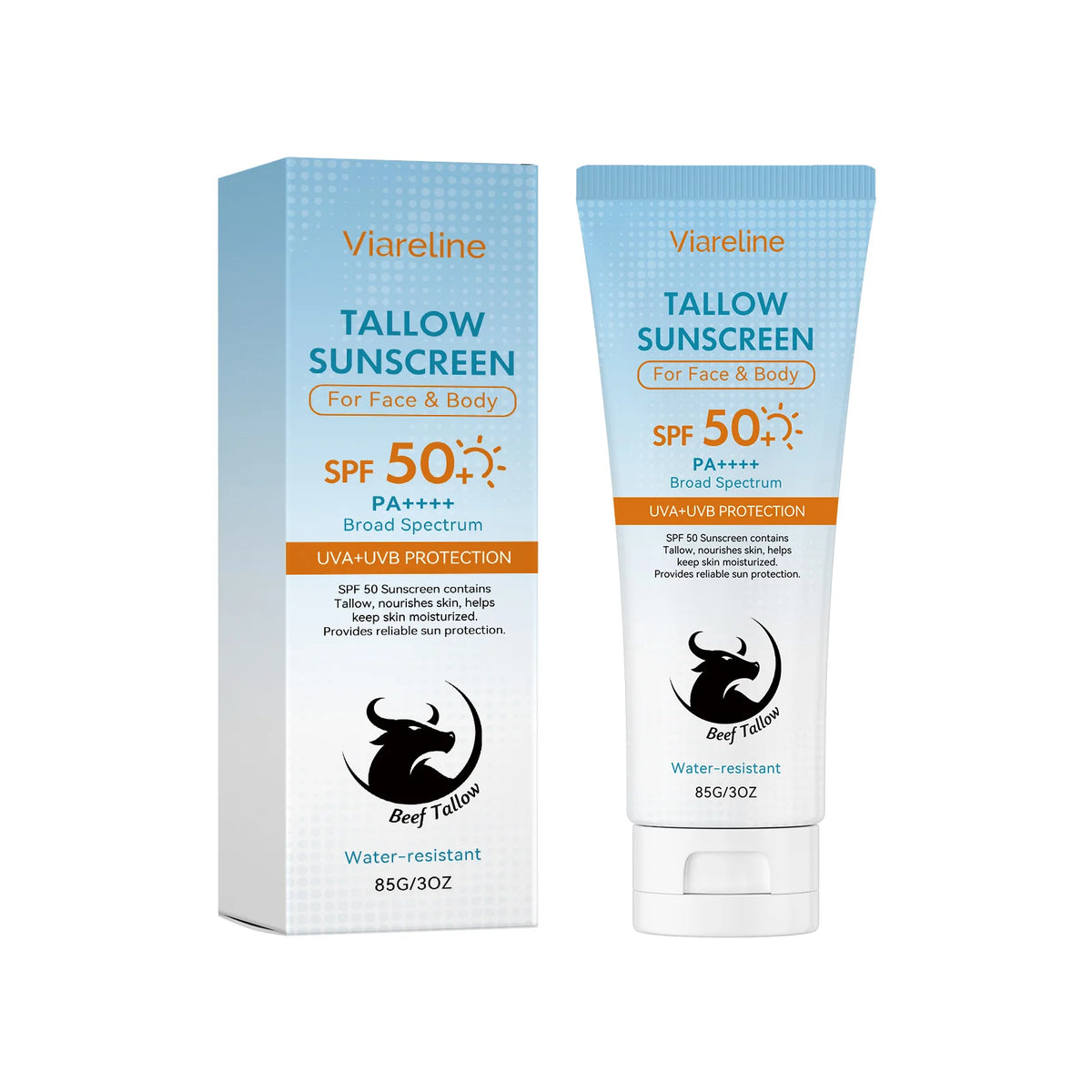 SPF 50 Tallow Hydrating Sunscreen for Face and Body