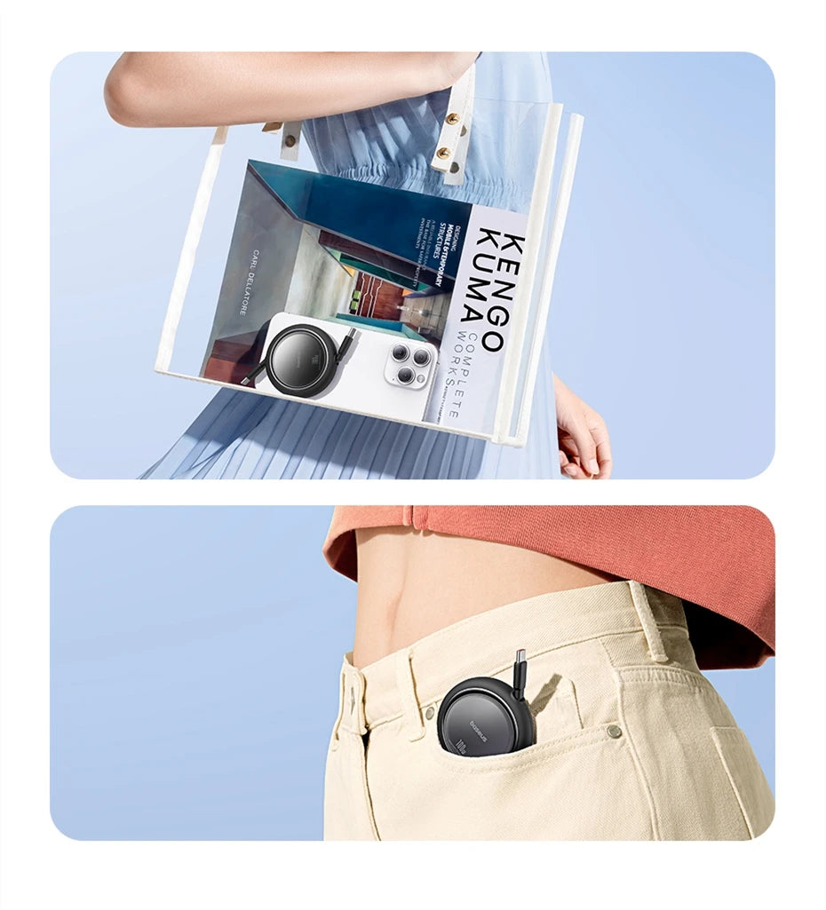 100W Fast Charging Retractable USB-C to USB-C Cable - 23
